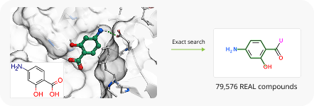Synthon searching inside Enamine REAL Space