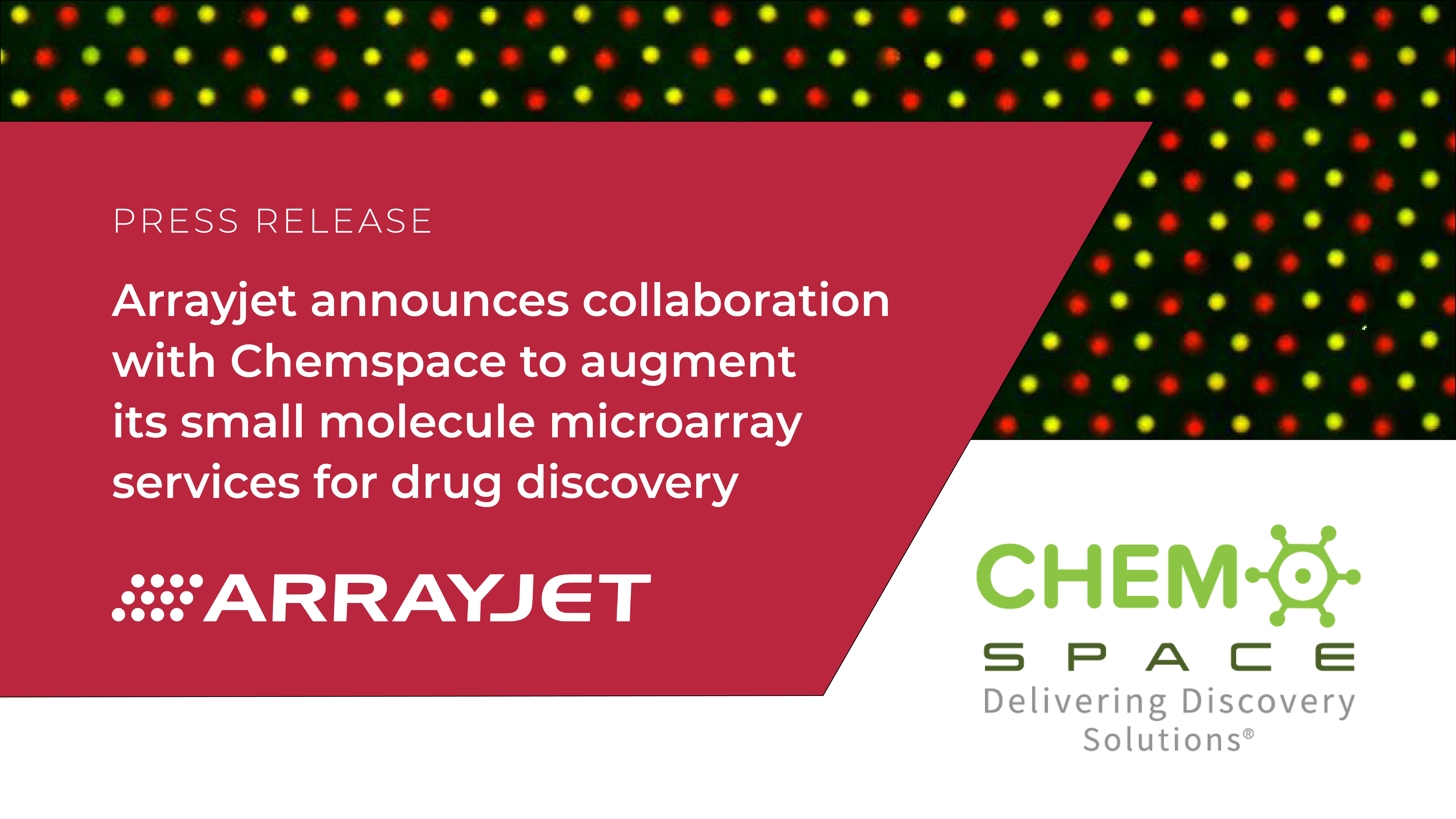 Chemspace collaboration | We are super excited to start the collaboration with Arrayjet!