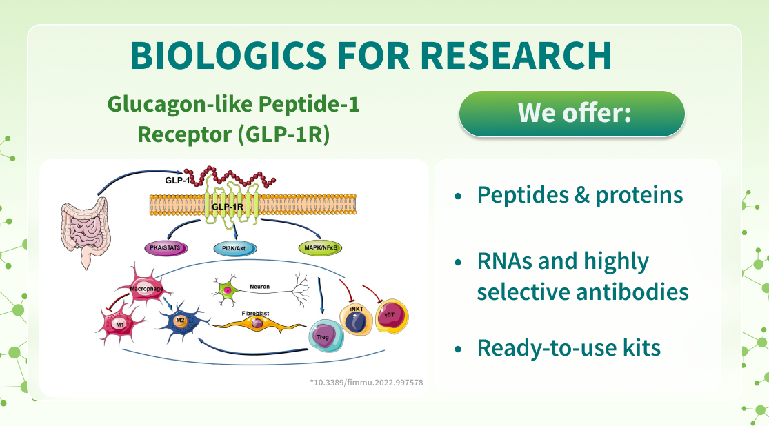 Chemspace | Biologics for Research | GLP-1R-related proteins, peptides, RNAs, antibodies, and kits