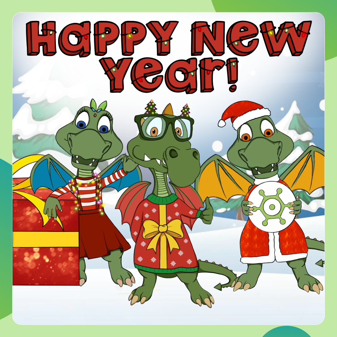 Happy New Year from the whole Chemspace Team and our Mascots!