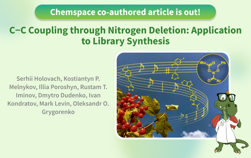 Chemspace | C−C Coupling through Nitrogen Deletion: Application to Library Synthesis | Dmytro Dudenko