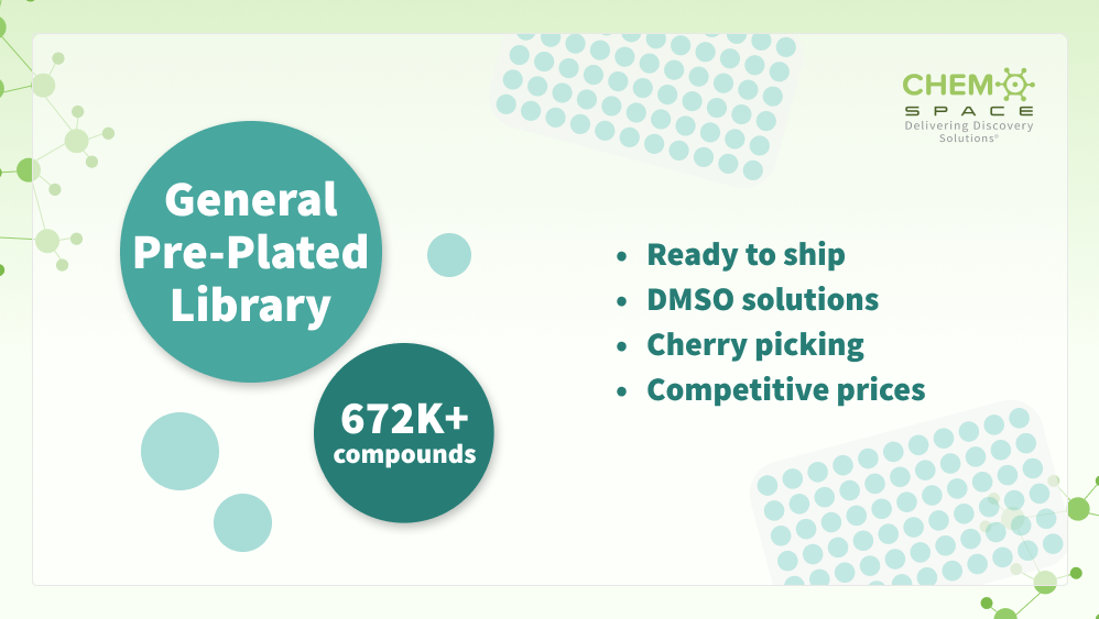 Exciting News! Our General Pre-Plated Library has expanded! Now it features over 672,000 compounds!