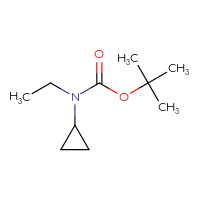 Chemical structure of tert-butyl N-cyclopropyl-N-ethylcarbamate - CSSB00011924113