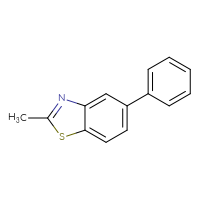 Chemical structure of 2-methyl-5-phenyl-1,3-benzothiazole - CSSB00009996275