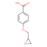 Chemical structure of 4-[(oxiran-2-yl)methoxy]benzoic acid - CSSB00000068205