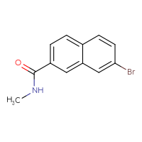 Chemical structure of 7-bromo-N-methylnaphthalene-2-carboxamide - CSSB01992542072