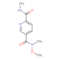 Chemical structure of N5-methoxy-N2,N5-dimethylpyridine-2,5-dicarboxamide - CSSB01993069648