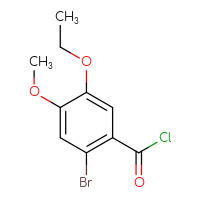 Chemical structure of 2-bromo-5-ethoxy-4-methoxybenzoyl chloride - CSSB00010062704