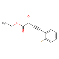 Chemical structure of ethyl 4-(2-fluorophenyl)-2-oxobut-3-ynoate - CSSB02519333708