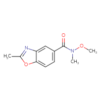 Chemical structure of N-methoxy-N,2-dimethyl-1,3-benzoxazole-5-carboxamide - CSSB00103346335