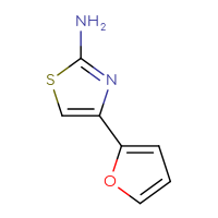 Chemical structure of 4-(furan-2-yl)-1,3-thiazol-2-amine - CSSB00000168889