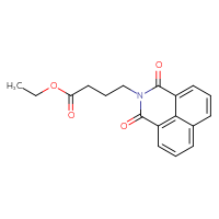 Chemical structure of ethyl 4-{2,4-dioxo-3-azatricyclo[7.3.1.0⁵,¹³]trideca-1(13),5,7,9,11-pentaen-3-yl}butanoate - CSSB00020613913