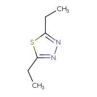 Chemical structure of diethyl-1,3,4-thiadiazole - CSSB00010365715