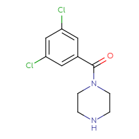Chemical structure of 1-(3,5-dichlorobenzoyl)piperazine - CSSB00000285966