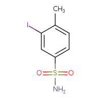 Chemical structure of 3-iodo-4-methylbenzene-1-sulfonamide - CSSB00000734214