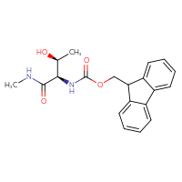 Chemical structure of (9H-fluoren-9-yl)methyl N-[(1R,2S)-2-hydroxy-1-(methylcarbamoyl)propyl]carbamate - CSSB00113621830