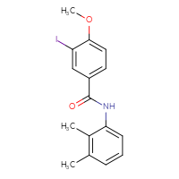 Chemical structure of N-(2,3-dimethylphenyl)-3-iodo-4-methoxybenzamide - CSSB00020577413