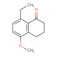 Chemical structure of 8-ethyl-5-methoxy-1,2,3,4-tetrahydronaphthalen-1-one - CSSB00010010958