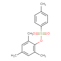 Chemical structure of 2,4,6-trimethylphenyl 4-methylbenzene-1-sulfonate - CSSB00042191563