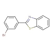 Chemical structure of 2-(3-bromophenyl)-1,3-benzothiazole - CSSB00009811910