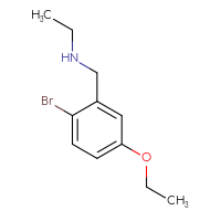 Chemical structure of [(2-bromo-5-ethoxyphenyl)methyl](ethyl)amine - CSSB00012945864