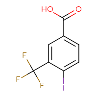 Chemical structure of 4-iodo-3-(trifluoromethyl)benzoic acid - CSSB00010204102