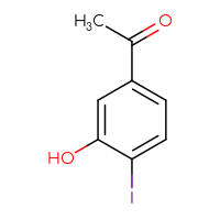 Chemical structure of 1-(3-hydroxy-4-iodophenyl)ethan-1-one - CSSB00015545328