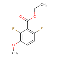 Chemical structure of ethyl 2,6-difluoro-3-methoxybenzoate - CSSB00010240199