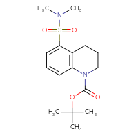 Chemical structure of tert-butyl 5-(dimethylsulfamoyl)-1,2,3,4-tetrahydroquinoline-1-carboxylate - CSSB21043418563