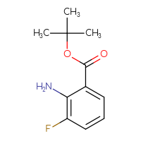 Chemical structure of tert-butyl 2-amino-3-fluorobenzoate - CSSB00012936952