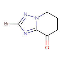 Chemical structure of 2-bromo-5H,6H,7H,8H-[1,2,4]triazolo[1,5-a]pyridin-8-one - CSSB21103237801