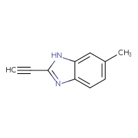 Chemical structure of 2-ethynyl-6-methyl-1H-1,3-benzodiazole - CSSB00102667691
