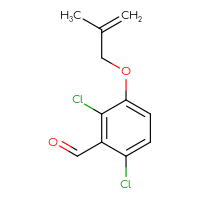 Chemical structure of 2,6-dichloro-3-[(2-methylprop-2-en-1-yl)oxy]benzaldehyde - CSSB03554301610