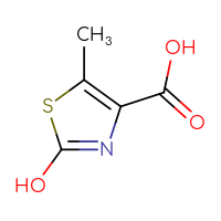 Chemical structure of 2-hydroxy-5-methyl-1,3-thiazole-4-carboxylic acid - CSSB00013009894