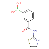Chemical structure of {3-[(4,5-dihydro-1,3-thiazol-2-yl)carbamoyl]phenyl}boronic acid - CSSB00020605602