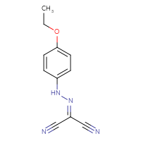 Chemical structure of 1-cyano-N-(4-ethoxyphenyl)methanecarbohydrazonoyl cyanide - CSSB00000007633