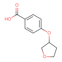Chemical structure of 4-(oxolan-3-yloxy)benzoic acid - CSSB00000722293