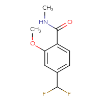 Chemical structure of 4-(difluoromethyl)-2-methoxy-N-methylbenzamide - CSSB14830661935
