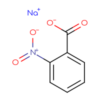 Chemical structure of sodium 2-nitrobenzoate - CSSB00010579337