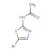 Chemical structure of N-(5-bromo-1,3-thiazol-2-yl)acetamide - CSSB00000192442