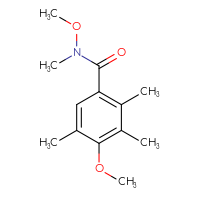 Chemical structure of N,4-dimethoxy-N,2,3,5-tetramethylbenzamide - CSSB21151591870