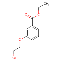 Chemical structure of ethyl 3-(2-hydroxyethoxy)benzoate - CSSB00000047859
