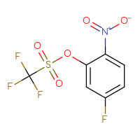 Chemical structure of 5-fluoro-2-nitrophenyl trifluoromethanesulfonate - CSSB00010870379