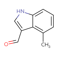 Chemical structure of 4-methyl-1H-indole-3-carbaldehyde - CSSB00000743823