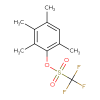 Chemical structure of 2,3,4,6-tetramethylphenyl trifluoromethanesulfonate - CSSB14938487063