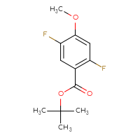 Chemical structure of tert-butyl 2,5-difluoro-4-methoxybenzoate - CSSB06256082494