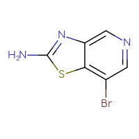 Chemical structure of 7-bromo-[1,3]thiazolo[4,5-c]pyridin-2-amine - CSSB00000729159