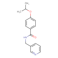 Chemical structure of 4-(propan-2-yloxy)-N-[(pyridin-3-yl)methyl]benzamide - CSSB00046211937