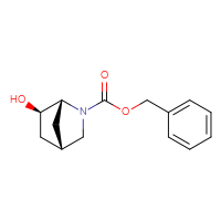 Chemical structure of benzyl (1R,4S,6R)-6-hydroxy-2-azabicyclo[2.2.1]heptane-2-carboxylate - CSSB02517112996