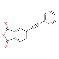 Chemical structure of 5-(2-phenylethynyl)-1,3-dihydro-2-benzofuran-1,3-dione - CSSB00016990993